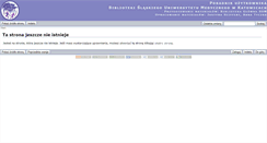 Desktop Screenshot of bibliotekawiki.sum.edu.pl