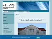 Tablet Screenshot of chirurgia.sum.edu.pl