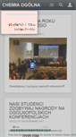 Mobile Screenshot of chemiaogolna.sum.edu.pl