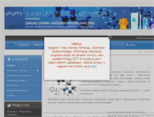 Tablet Screenshot of chemiaogolna.sum.edu.pl
