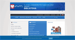 Desktop Screenshot of biblioteka.sum.edu.pl