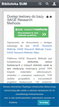 Mobile Screenshot of biblioteka.sum.edu.pl